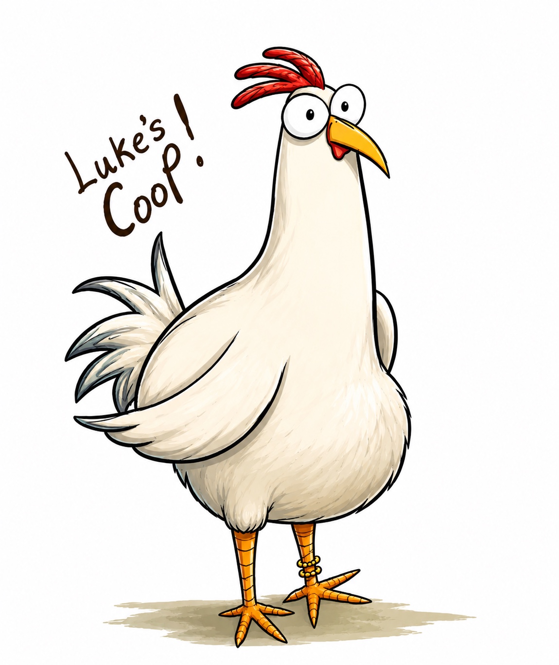 Luke’s Coop master logo featuring the signature chicken